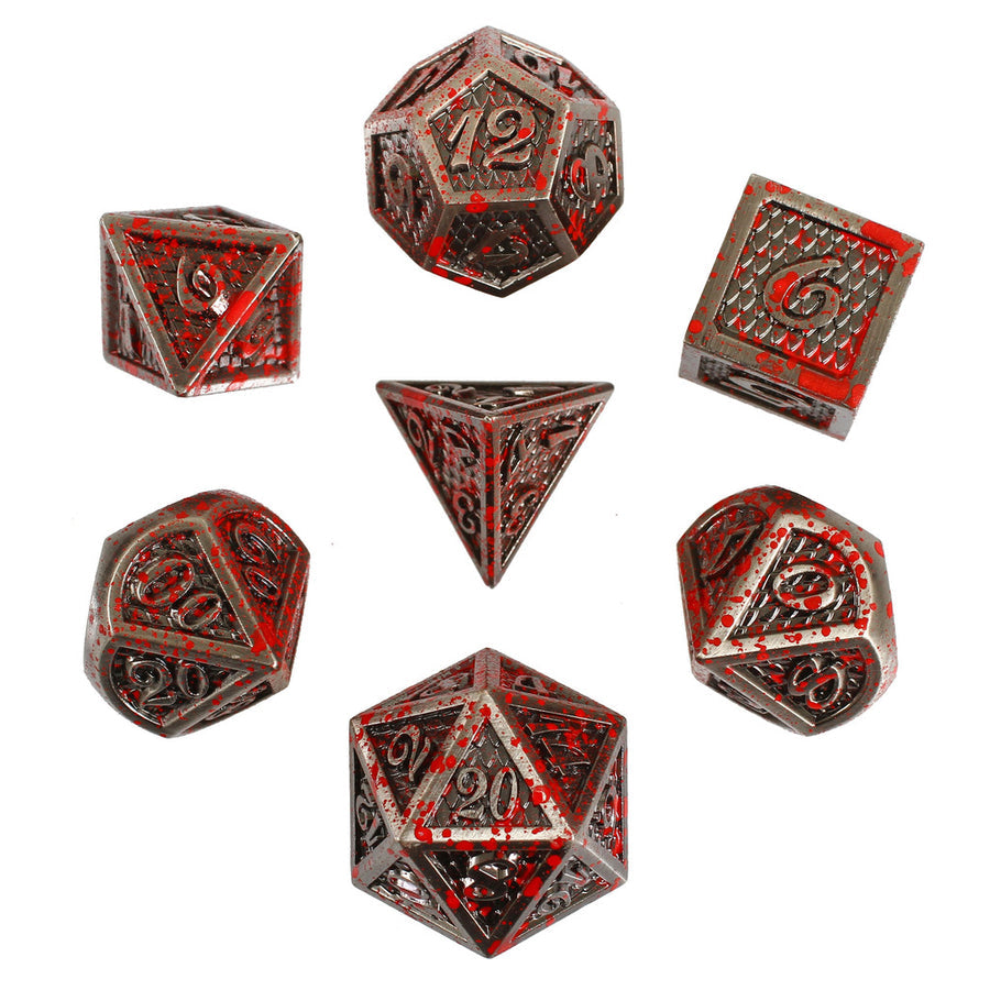 Forged Gaming Dragon Slayer Poly 7 Metal Dice Set | Odin's Place