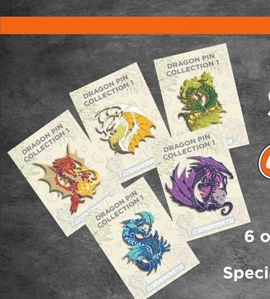 Dragon Pins - Assorted Dragons | Odin's Place