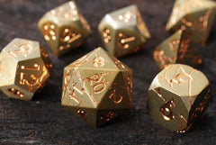 Forged Gaming Dwarven Pride Poly 7 Metal Dice Set | Odin's Place