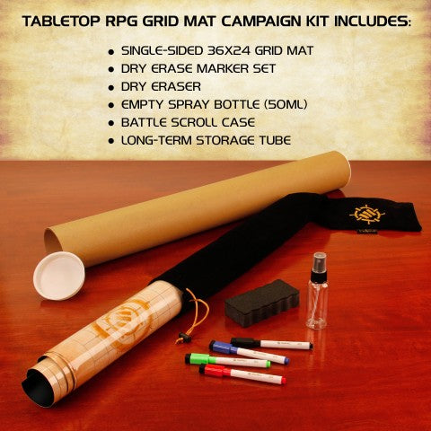 Enhance Tabletop RPG Grid Mat Campaign Kit | Odin's Place