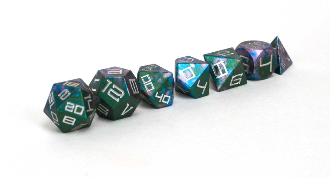 Level Up Dice Eldritch Aluminium Poly 7 Set | Odin's Place