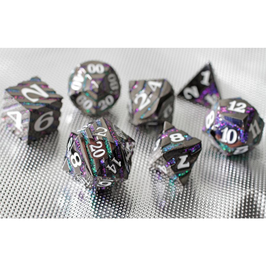 Forged Gaming: Eldritch Mystery Set of 7 Metal Dice | Odin's Place