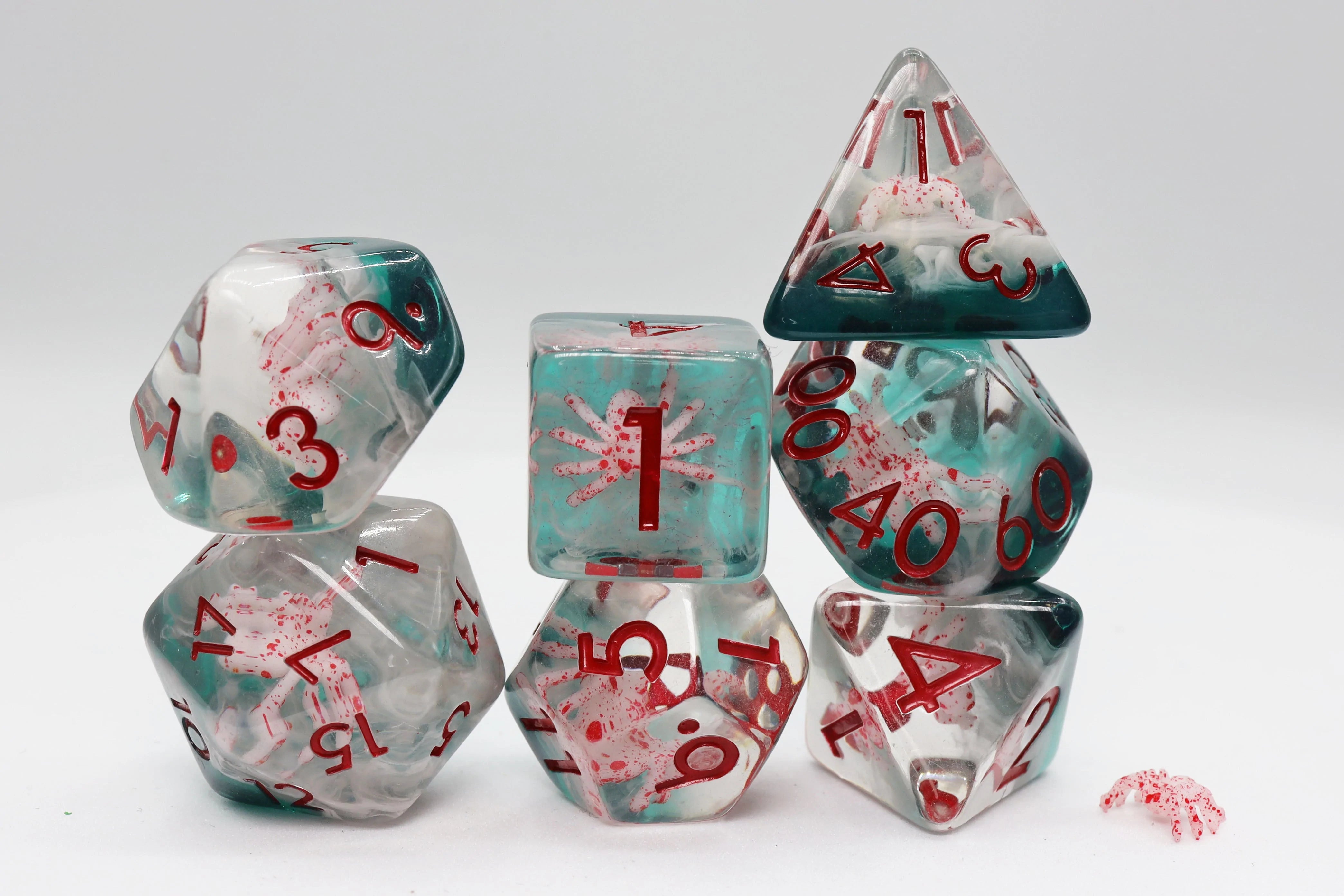 Foam Brain Poly 7 Dice Set: Baby Spider | Odin's Place