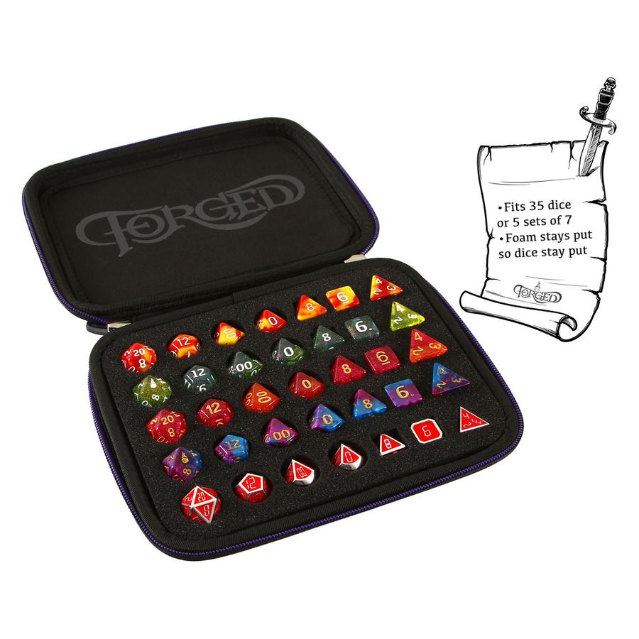 Forged Gaming Zip-Close Dice Box, Tray, and Storage Case | Odin's Place
