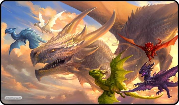 Gamermats Baby Dragons Flight Lessons Playmat Stitched | Odin's Place