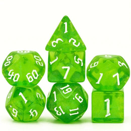 Foam Brain Forest Elemental Poly 7 Dice Set | Odin's Place