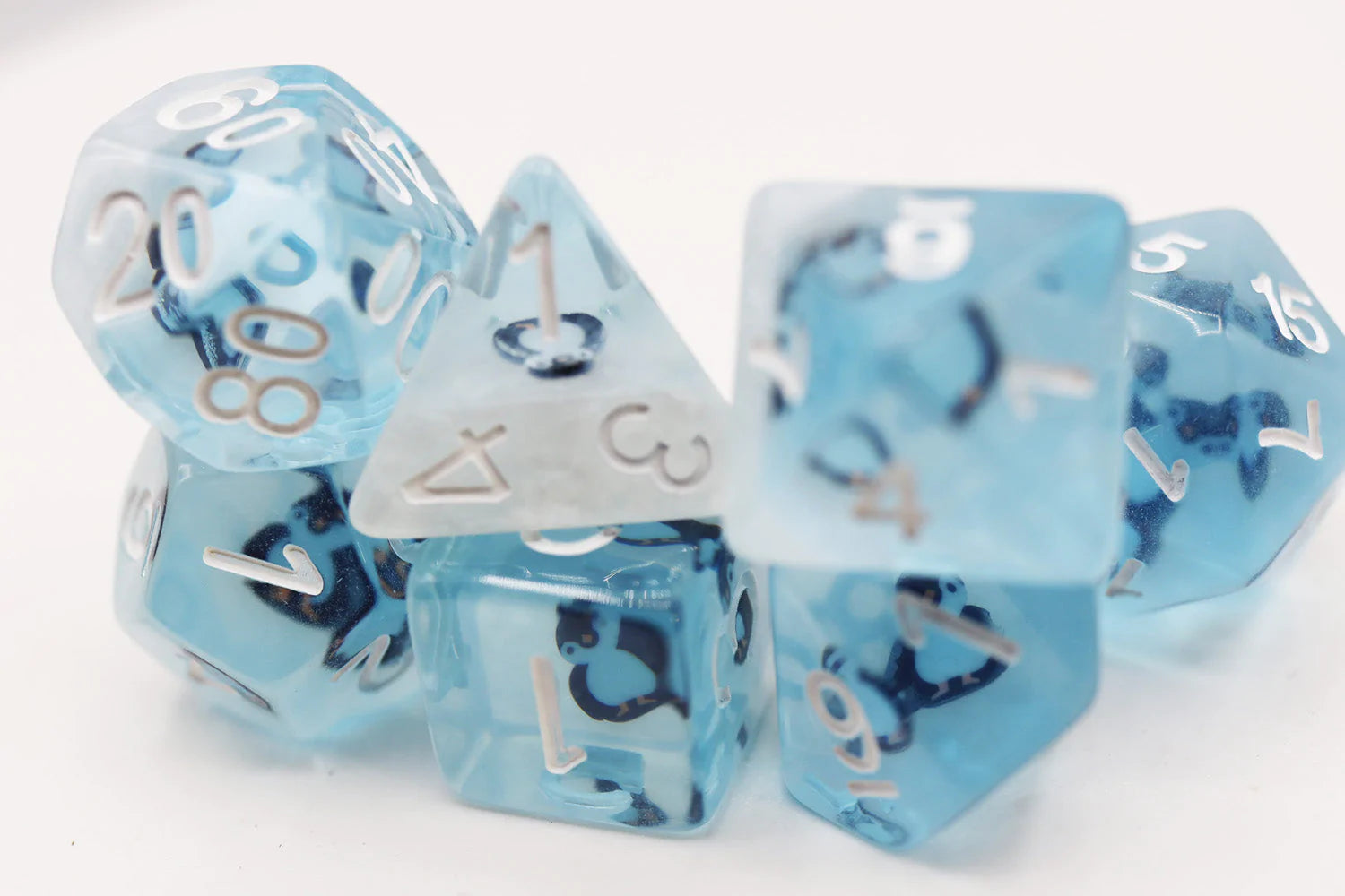 Foam Brain Frozen Penguin Poly 7 Dice Set | Odin's Place