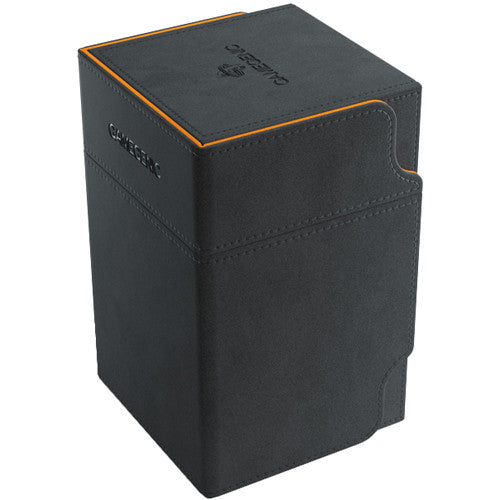 Gamegenic Watchtower 100+ XL Deck Box Black with Orange | Odin's Place