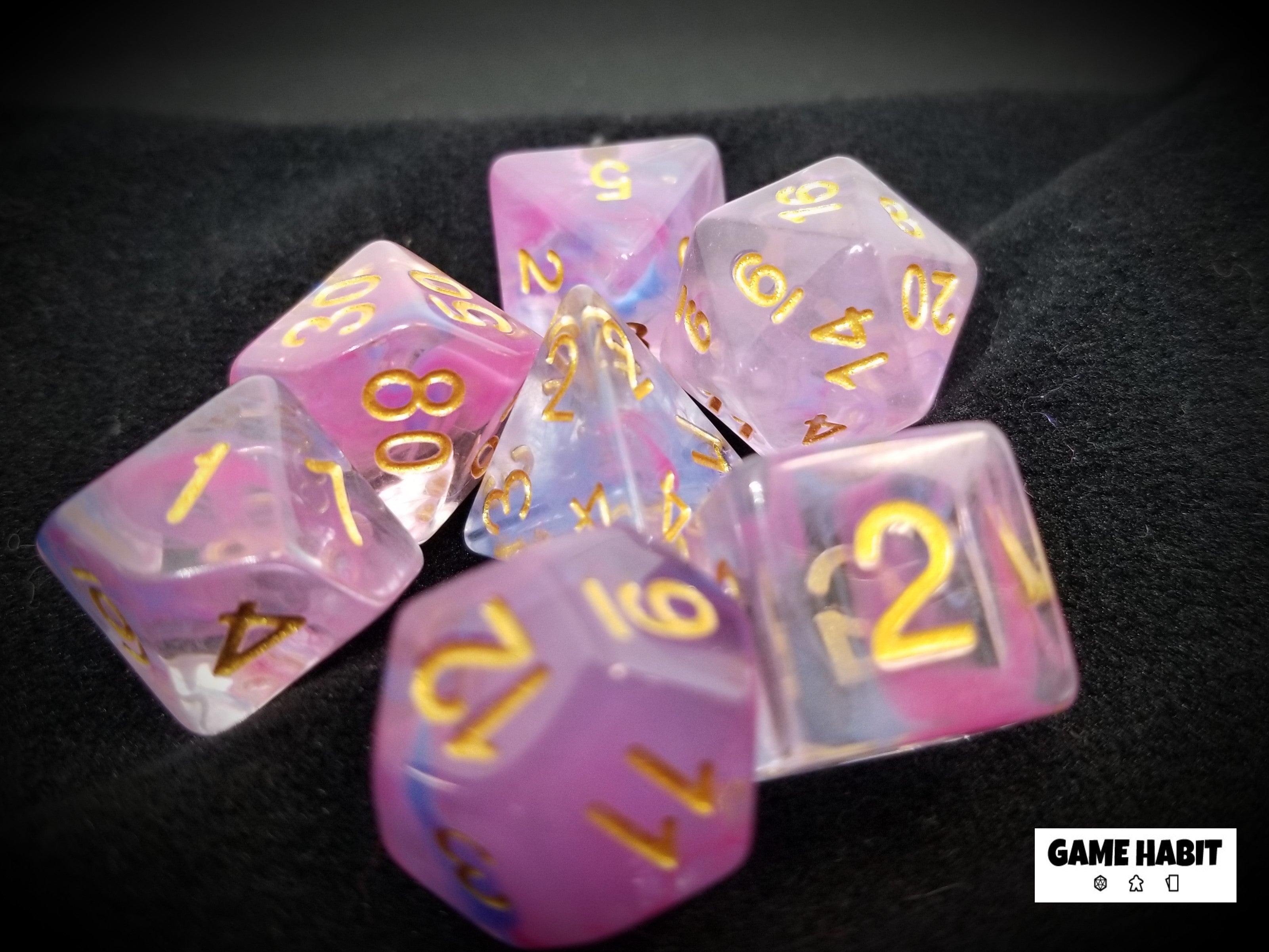 Game Habit Unicorn Blood Poly 7 Dice Set | Odin's Place