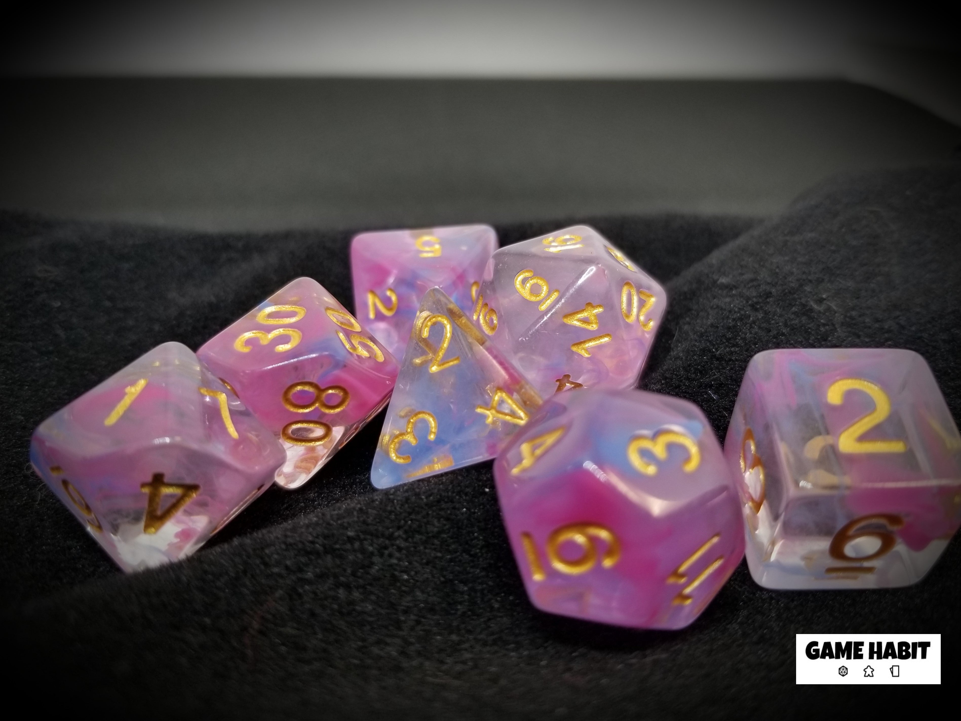 Game Habit Unicorn Blood Poly 7 Dice Set | Odin's Place