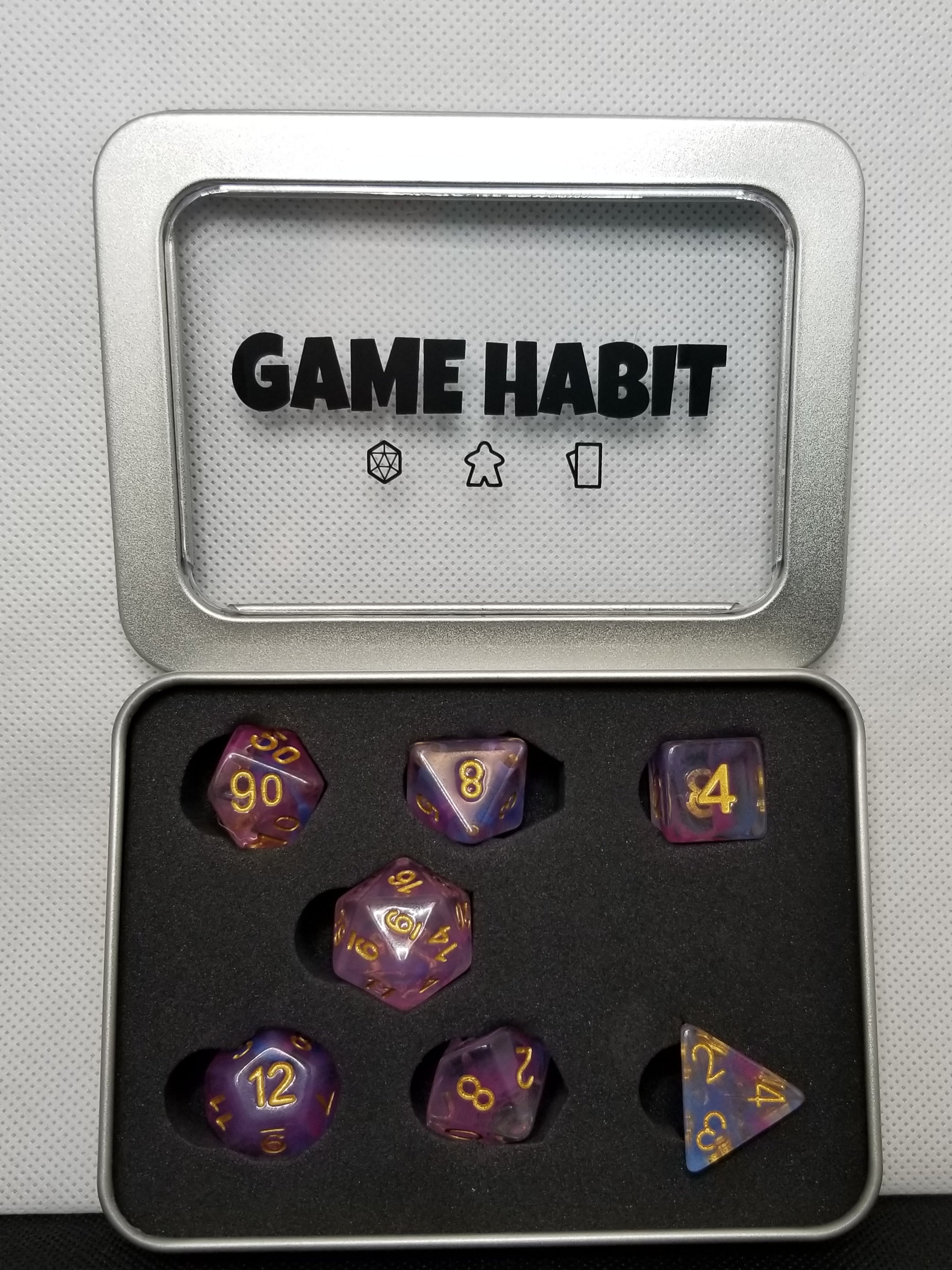 Game Habit Unicorn Blood Poly 7 Dice Set | Odin's Place