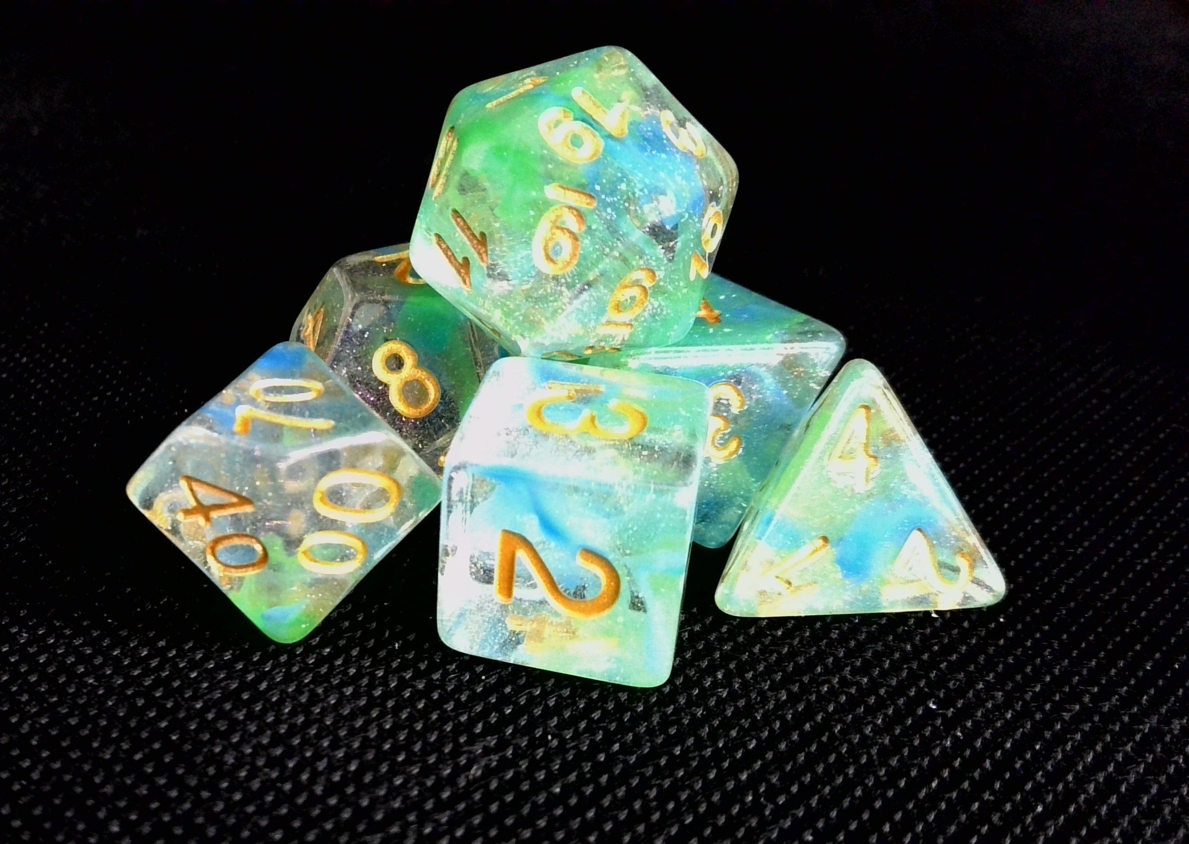 Game Habit Pattern Behavior Poly 7 Dice Set | Odin's Place