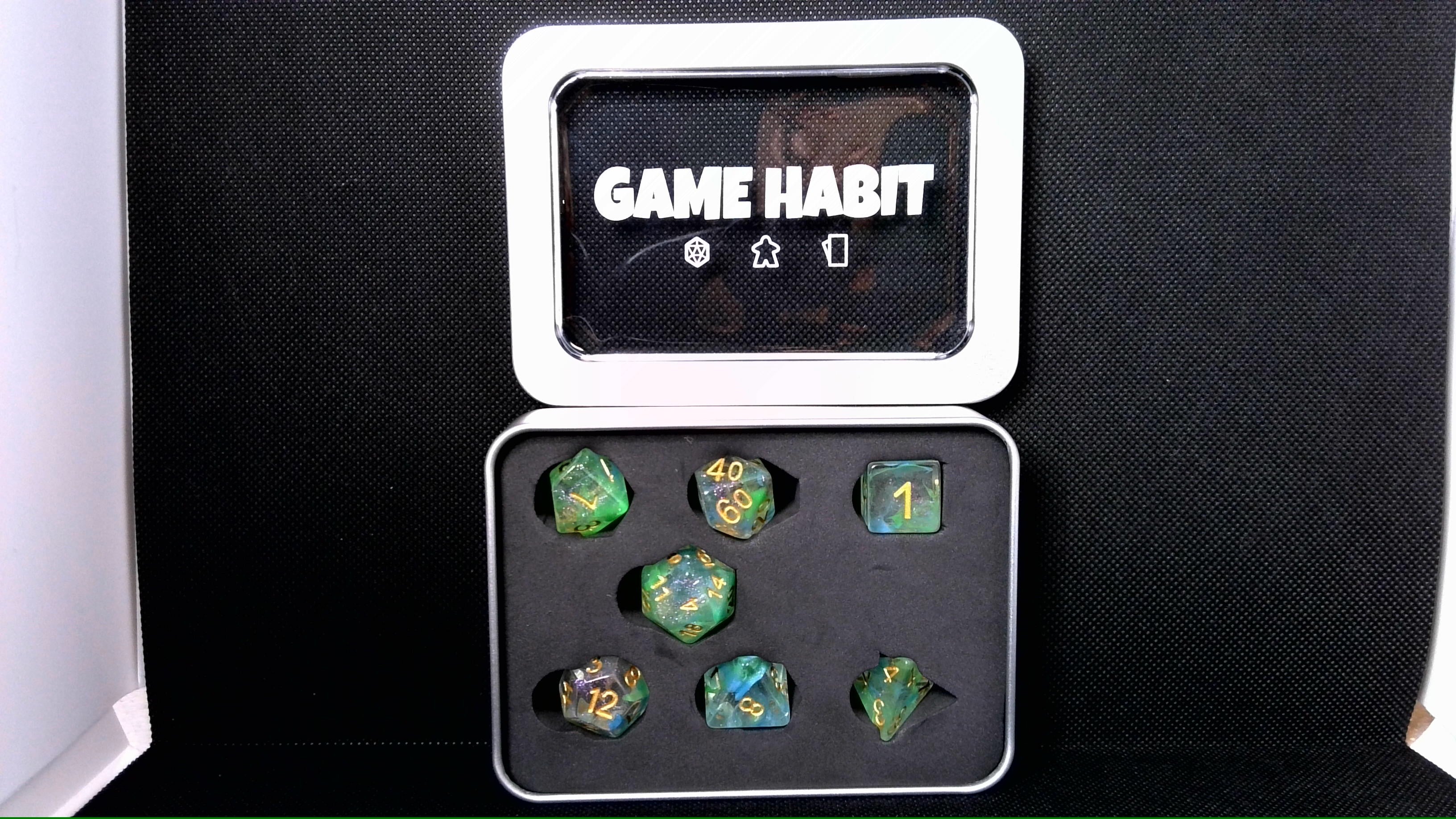 Game Habit Pattern Behavior Poly 7 Dice Set | Odin's Place