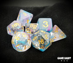Game Habit Cosmic Nebula Poly 7 Dice Set | Odin's Place