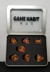 Game Habit Royale with Cheese Poly 7 Dice Set | Odin's Place