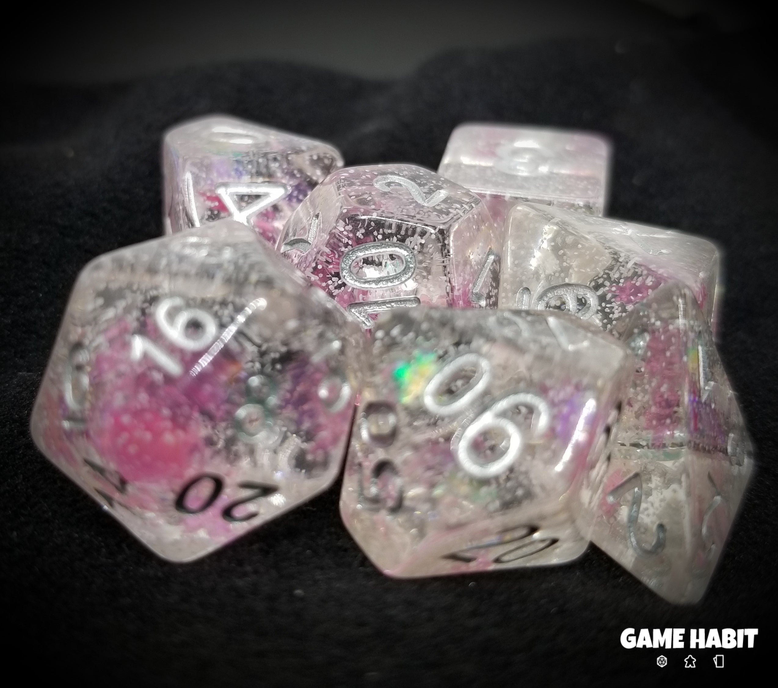 Game Habit Rose's Patience Poly 7 Dice Set | Odin's Place