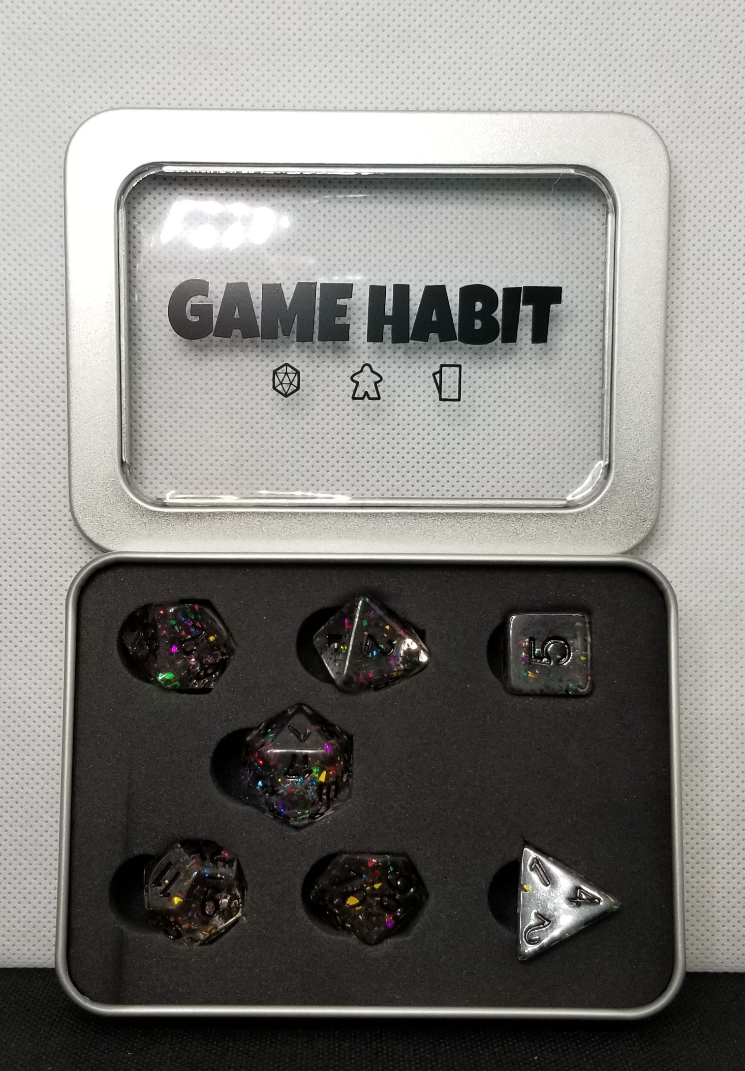 Game Habit Ball Drop Poly 7 Dice Set | Odin's Place