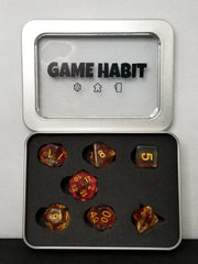 Game Habit Sea Urchins Poly 7 Dice Set | Odin's Place