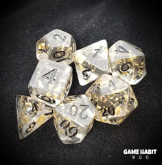 Game Habit Gold Digger Poly 7 Dice Set | Odin's Place