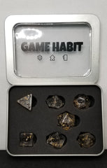 Game Habit Gold Digger Poly 7 Dice Set | Odin's Place
