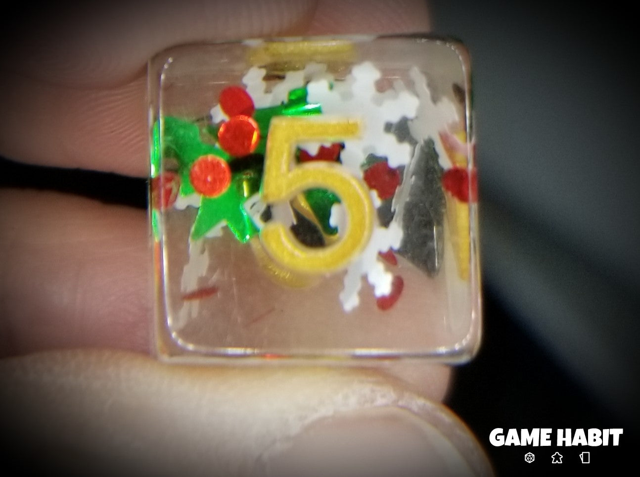 Game Habit May Your Days be Merry and Bright Poly 7 Dice Set | Odin's Place