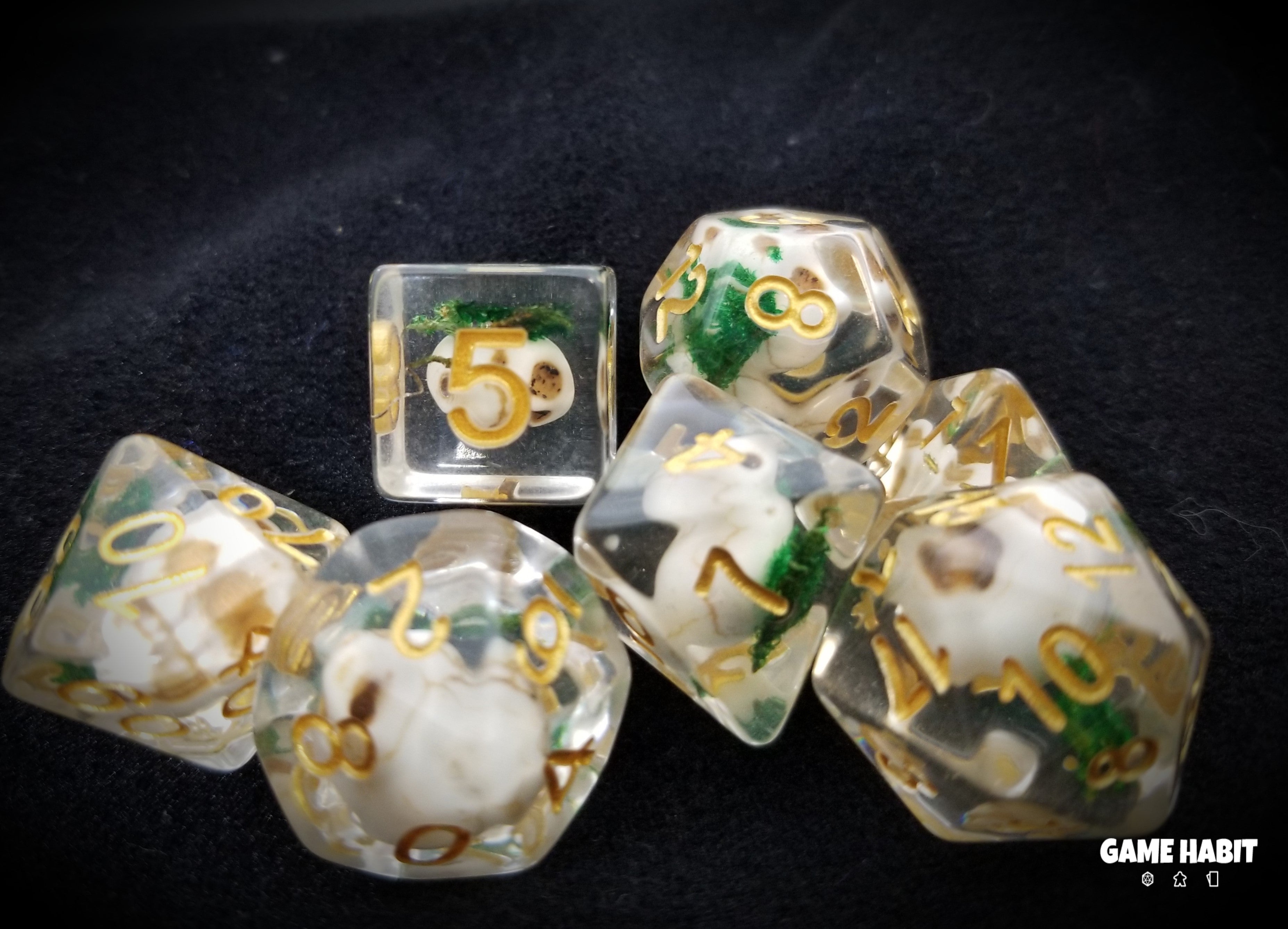 Game Habit Skull Island Poly 7 Dice Set | Odin's Place
