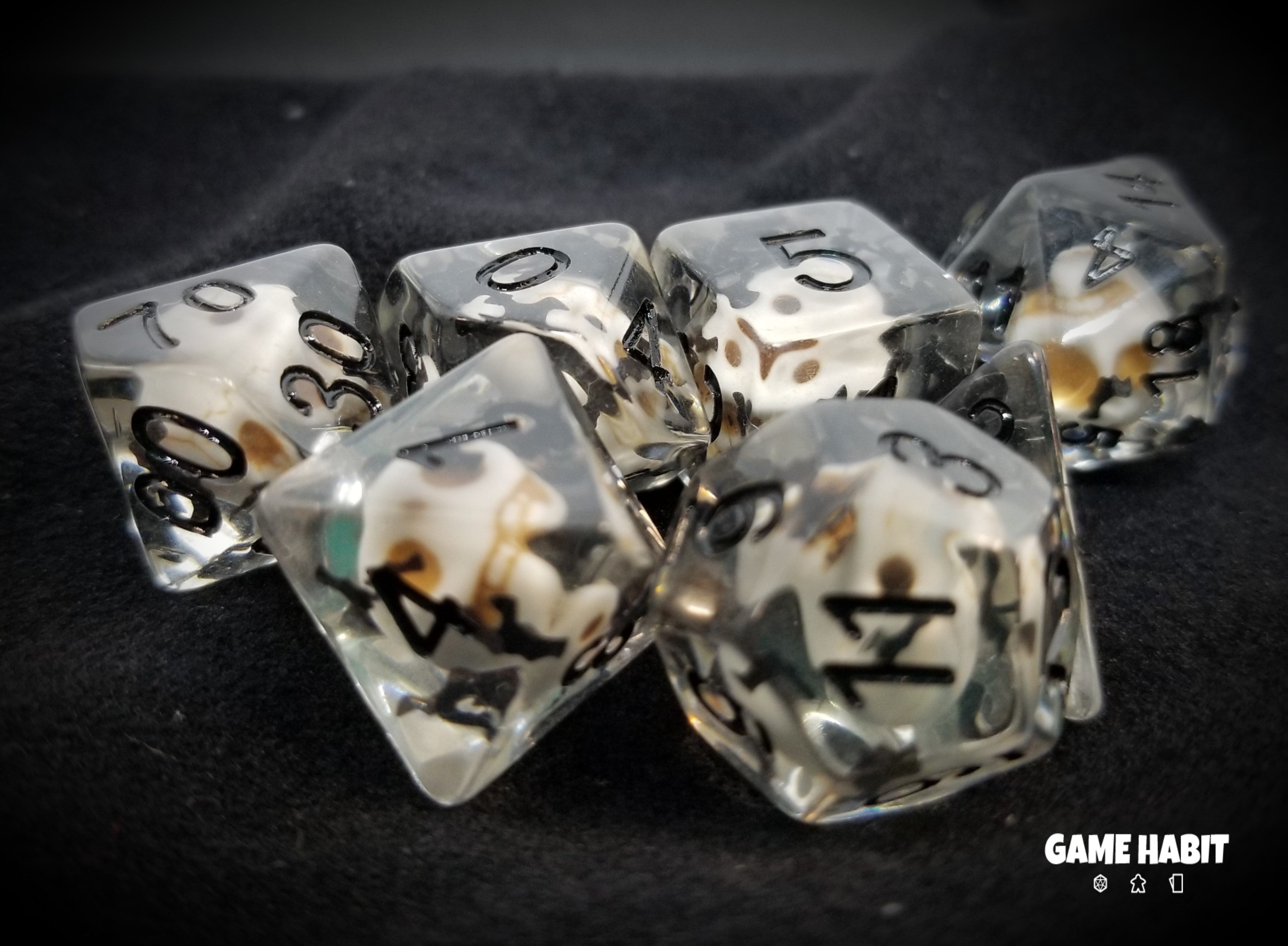 Game Habit Bone Daddy Poly 7 Dice Set | Odin's Place