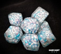 Game Habit The Ice King Poly 7 Dice Set | Odin's Place