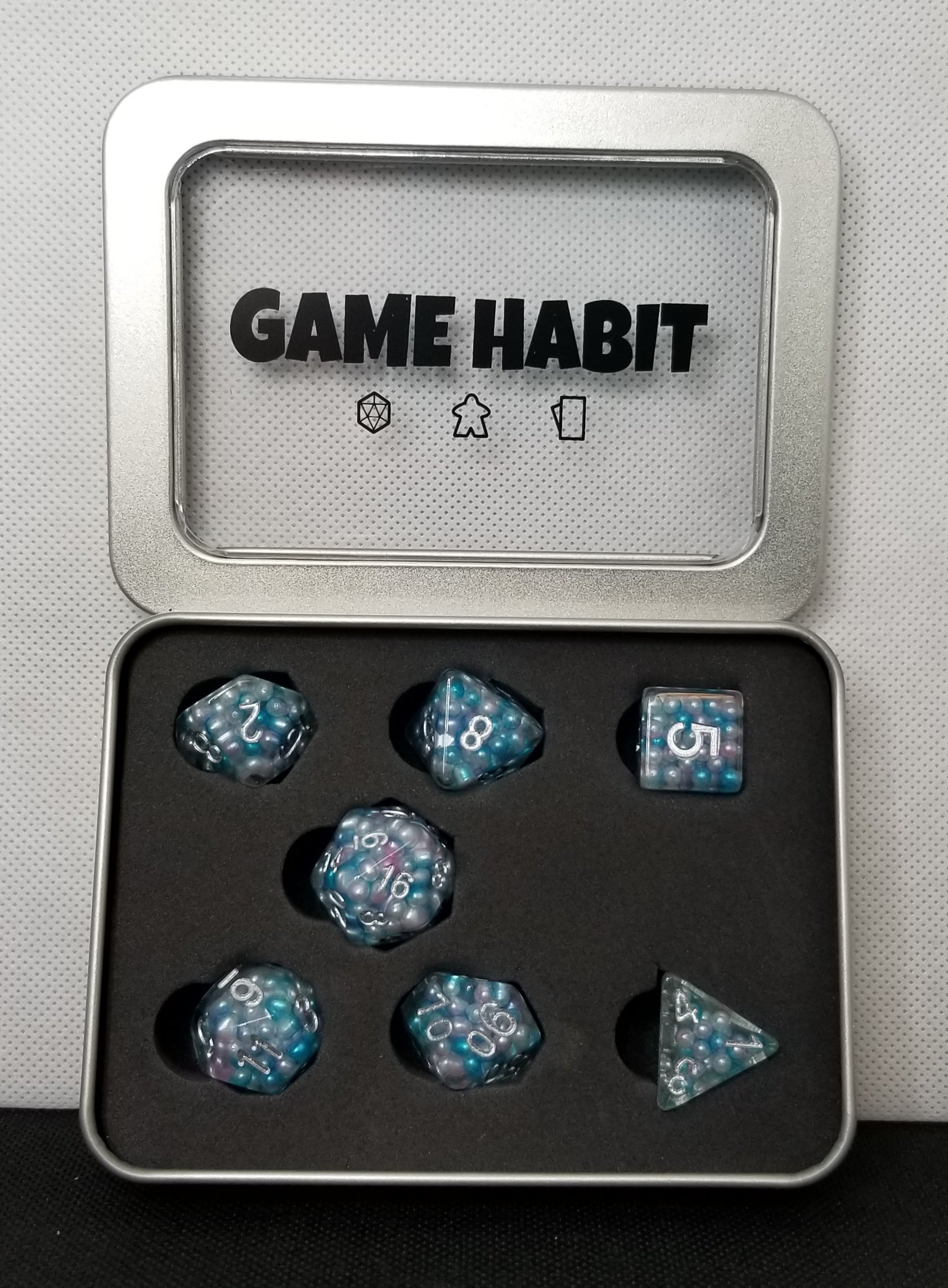 Game Habit The Ice King Poly 7 Dice Set | Odin's Place