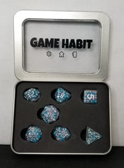 Game Habit The Ice King Poly 7 Dice Set | Odin's Place