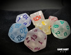 Game Habit Schoolhouse Rock Poly 7 Dice Set | Odin's Place