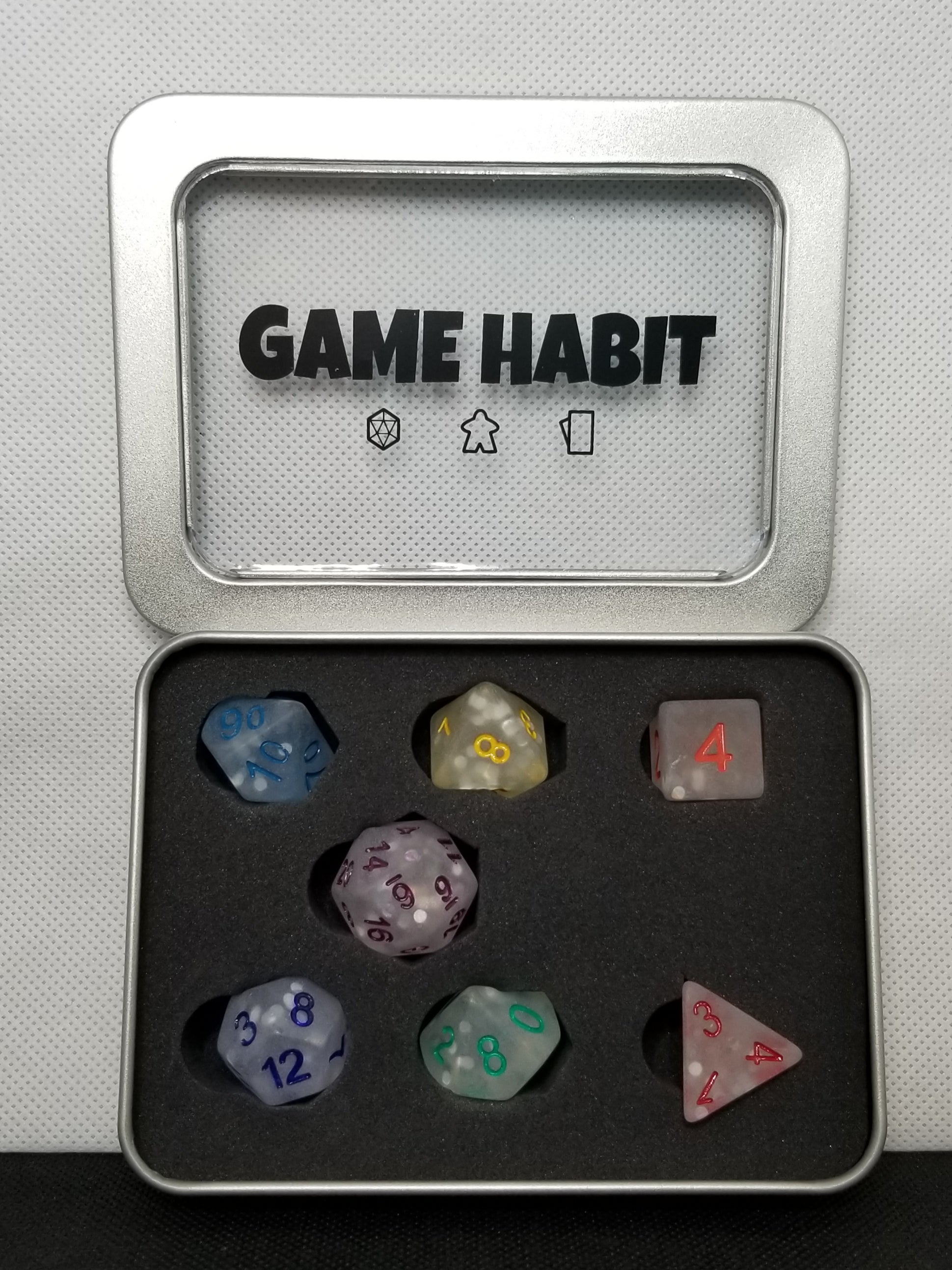 Game Habit Schoolhouse Rock Poly 7 Dice Set | Odin's Place