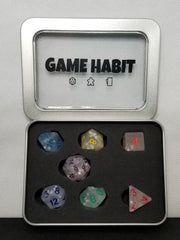 Game Habit Schoolhouse Rock Poly 7 Dice Set | Odin's Place