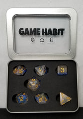 Game Habit The World is Your Oyster Poly 7 Dice Set | Odin's Place