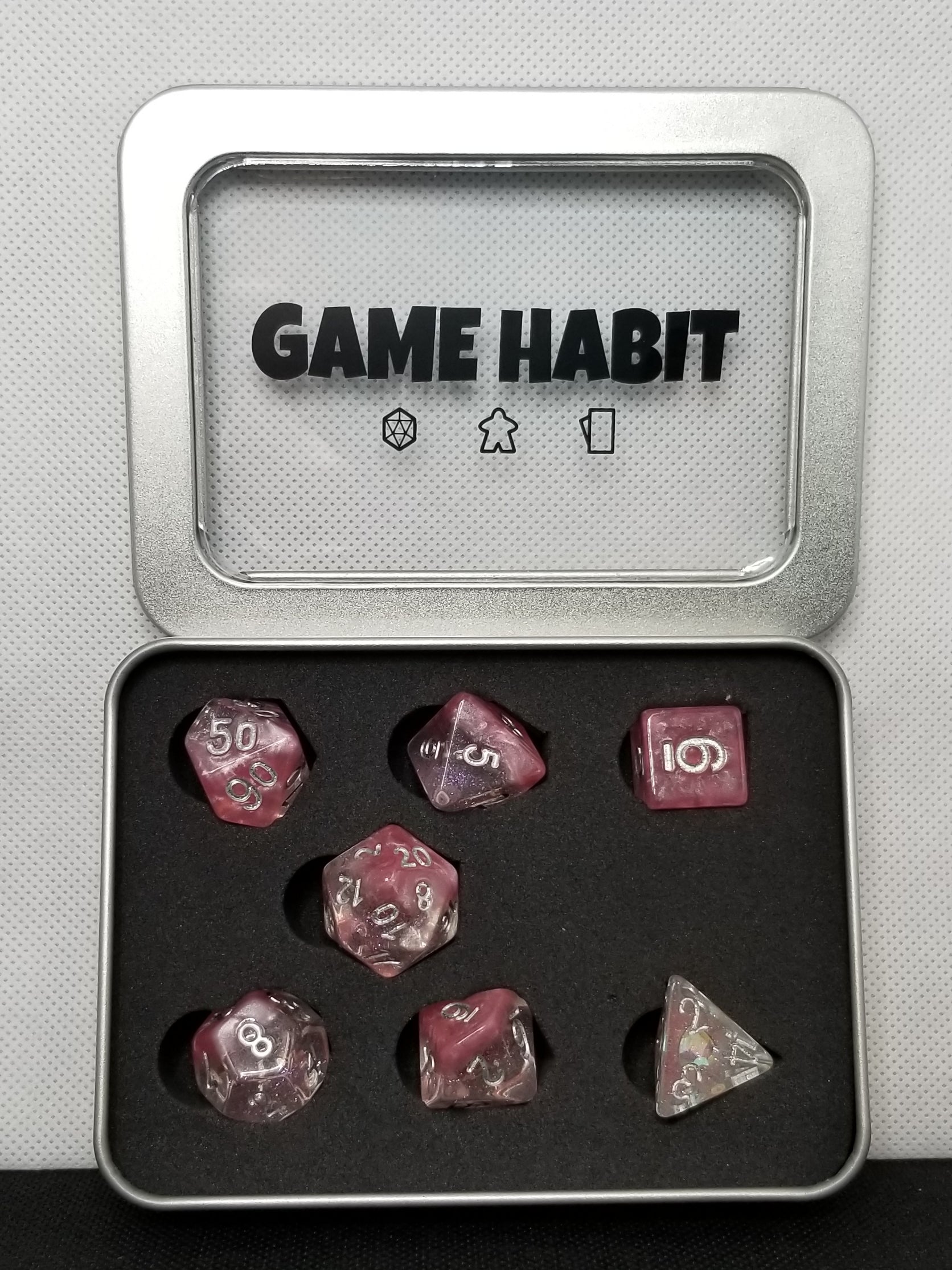 Game Habit Diamonds are a Girl's Best Friend Poly 7 Dice Set | Odin's Place