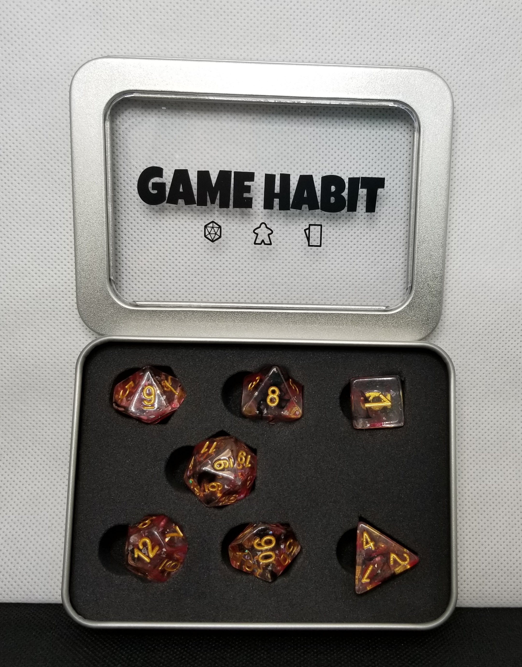 Game Habit Persephone Poly 7 Dice Set | Odin's Place