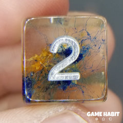 Game Habit Amber is the Color of Your Energy Poly 7 Dice Set | Odin's Place