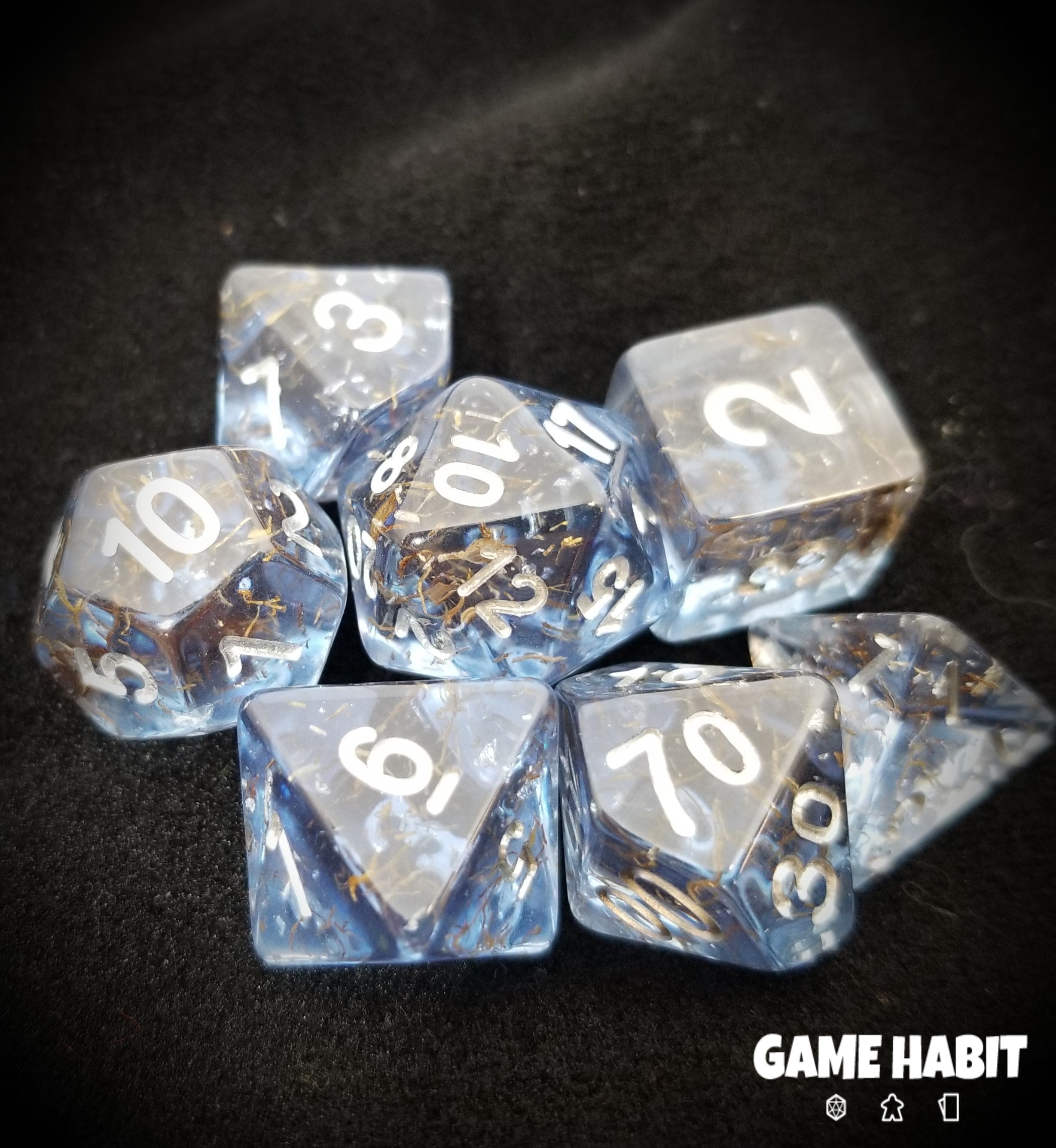Game Habit Clever Girl Poly 7 Dice Set | Odin's Place