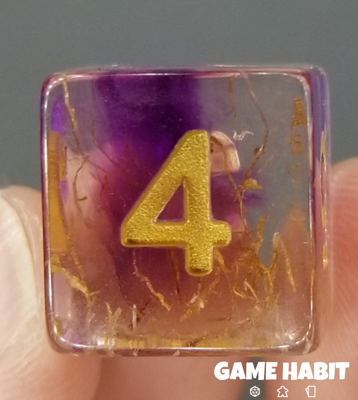 Game Habit Purple Hot Rod Poly 7 Dice Set | Odin's Place