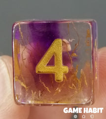 Game Habit Purple Hot Rod Poly 7 Dice Set | Odin's Place