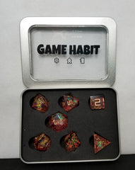 Game Vorpal Watermelon Poly 7 Dice Set | Odin's Place