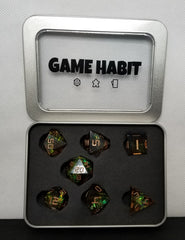 Game Habit As Gygax Intended Poly 7 Dice Set | Odin's Place