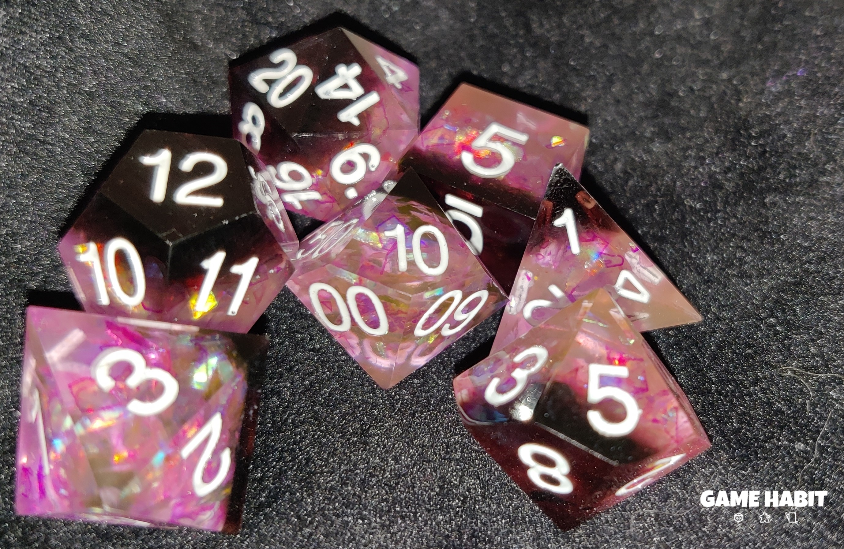 Game Habit Careful, She Bites Poly 7 Dice Set | Odin's Place
