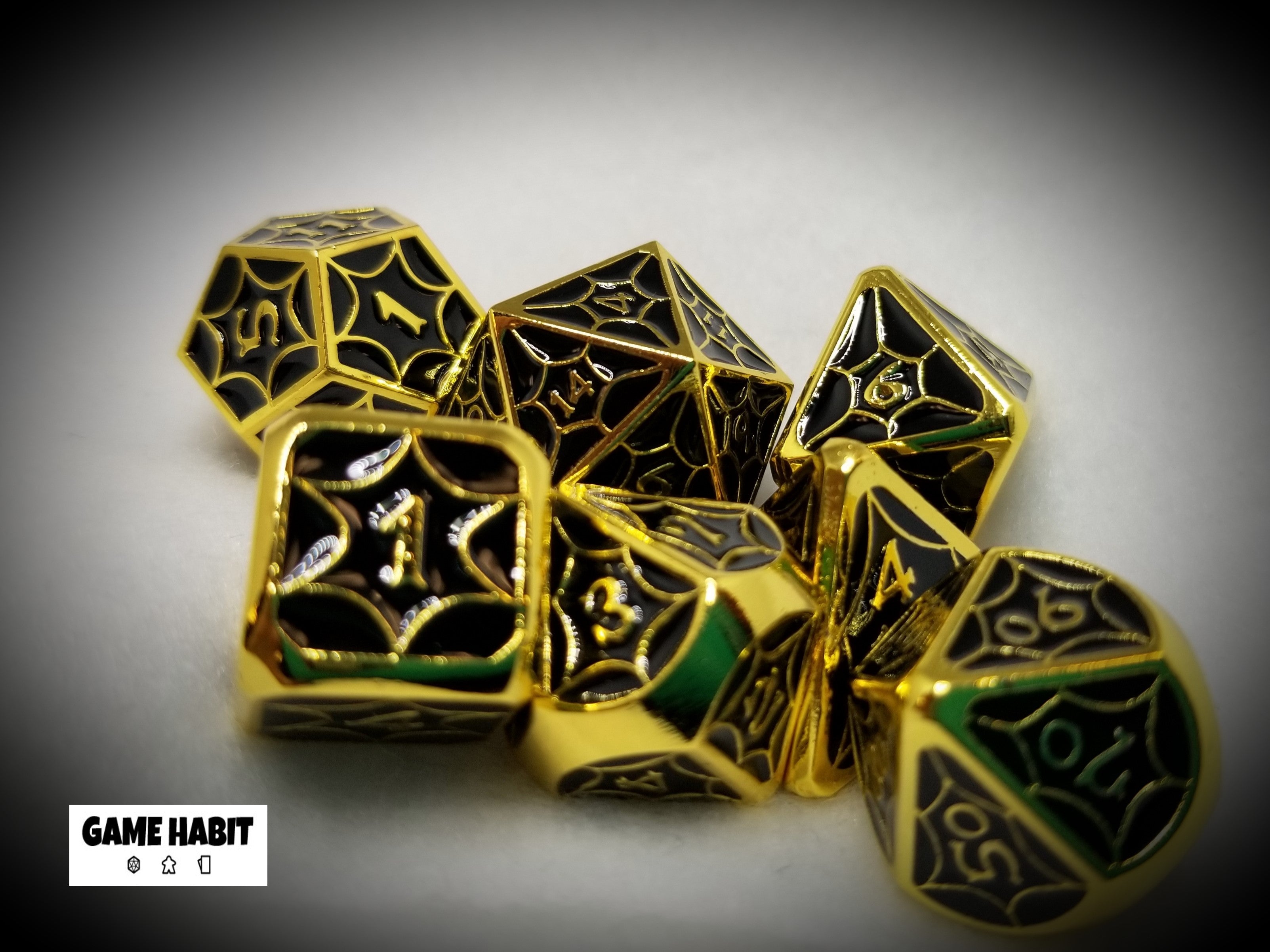 Game Habit Bring My Shuttle Metal Poly 7 Dice Set | Odin's Place