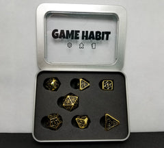 Game Habit Bring My Shuttle Metal Poly 7 Dice Set | Odin's Place