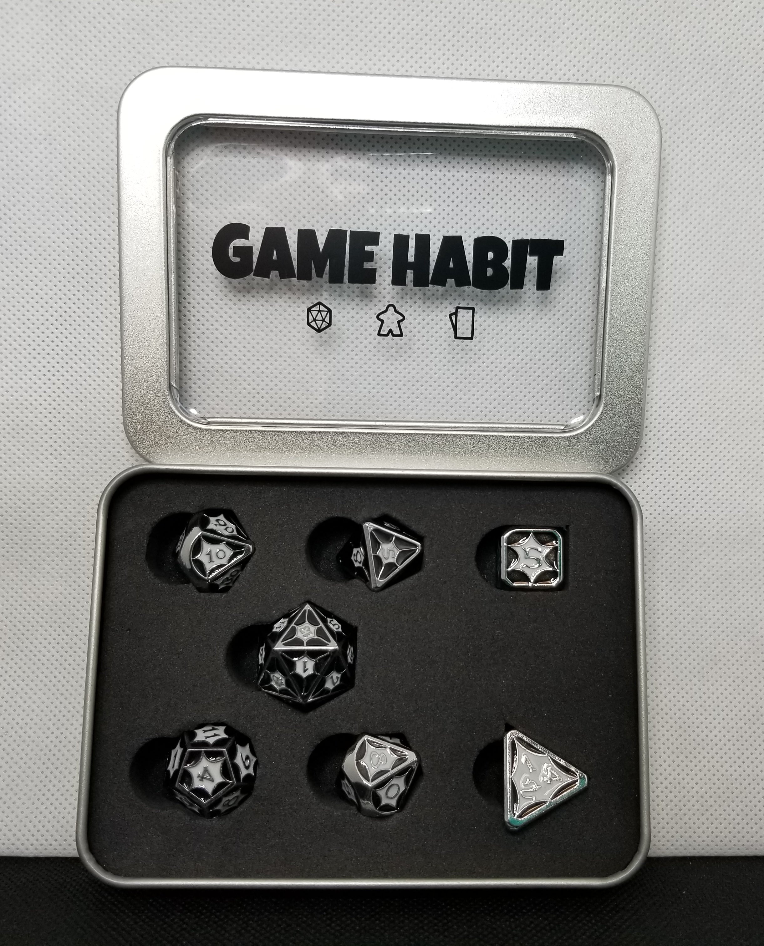 Game Habit Metalocalypse Metal Poly 7 Dice Set | Odin's Place