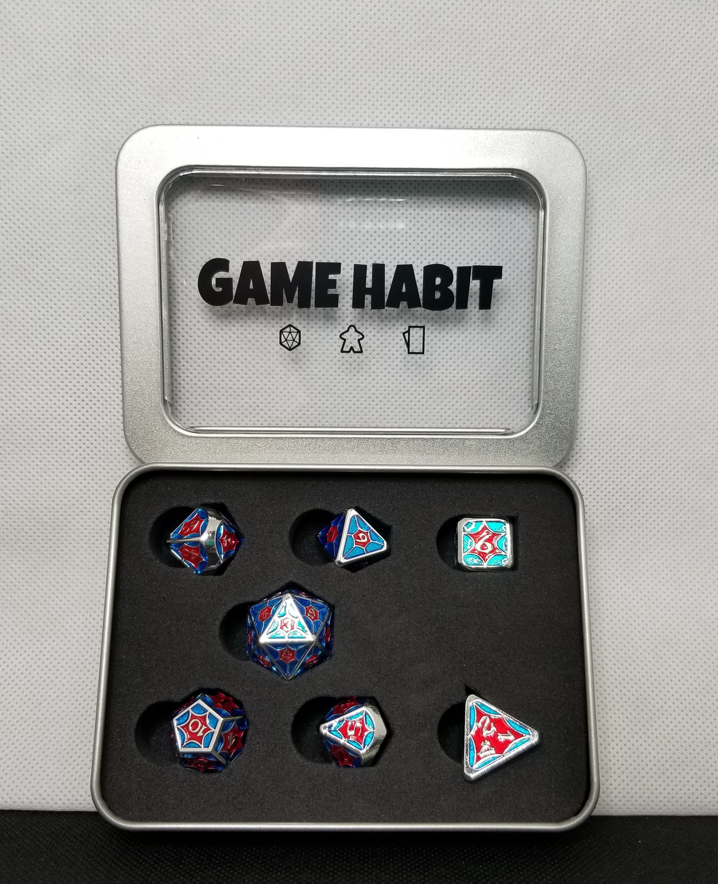 Game Habit J. Jonah's Nightmare Metal Poly 7 Dice Set | Odin's Place