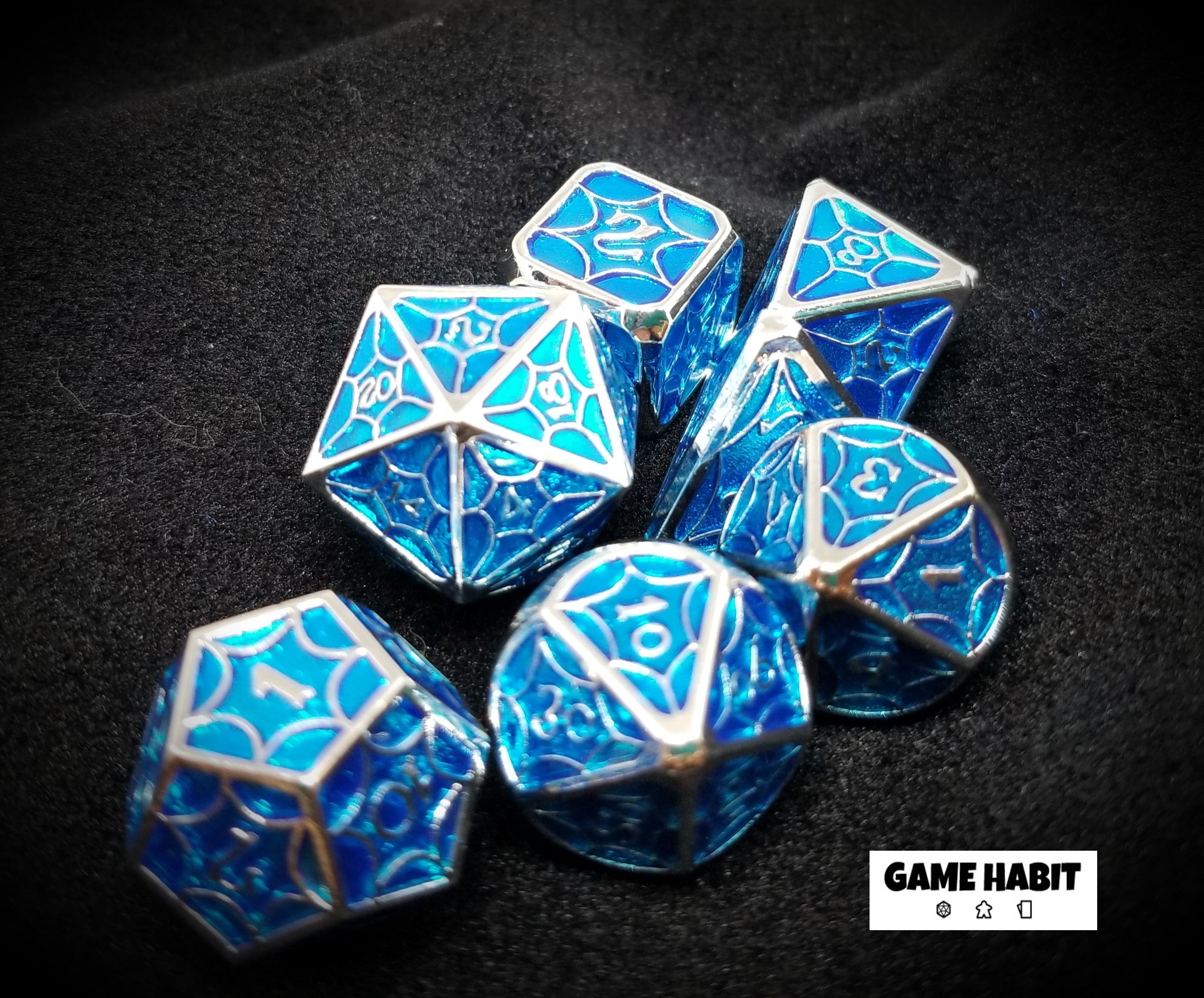 Game Habit Vapor Trail Poly 7 Dice Set | Odin's Place