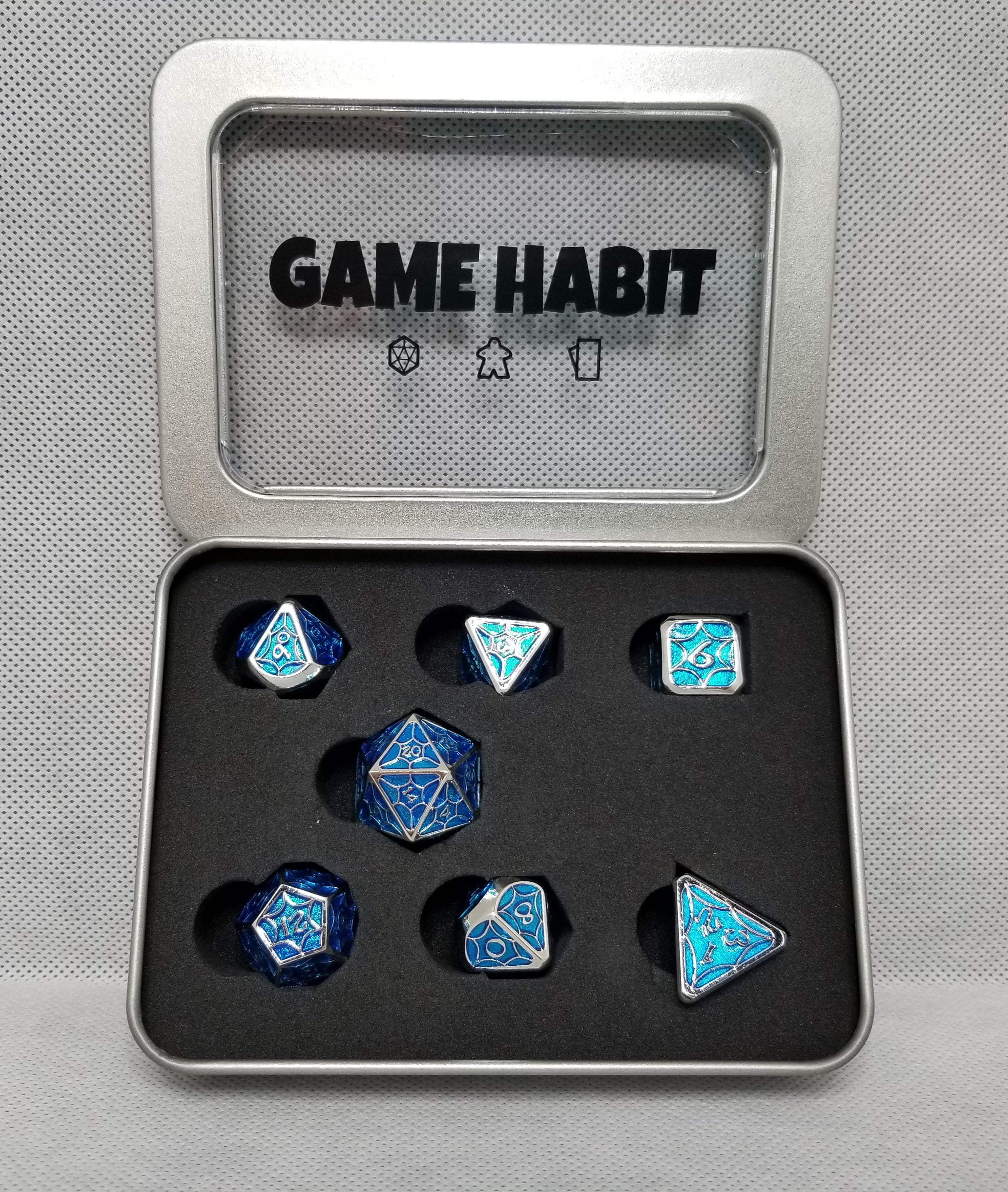 Game Habit Vapor Trail Poly 7 Dice Set | Odin's Place