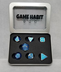 Game Habit Vapor Trail Poly 7 Dice Set | Odin's Place